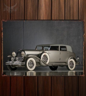 Металлическая табличка Duesenberg J Torpedo Berline by Rollston